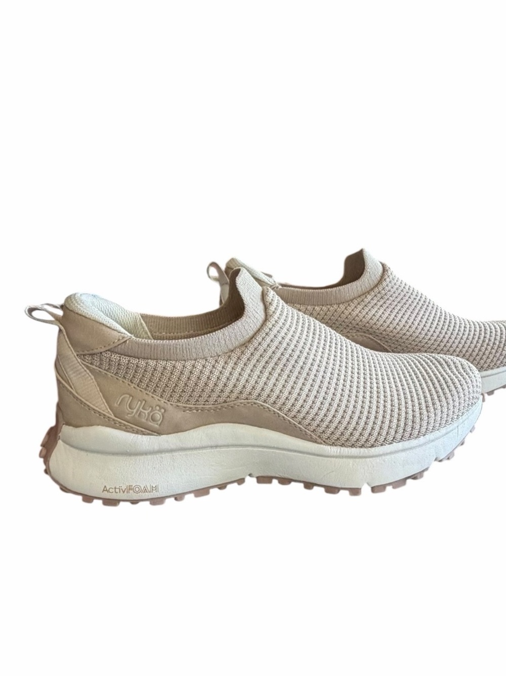 Ryka Jumpstart Slip On Beige Knit Sneakers Women’s Size 7.5 New Never Worn - Picture 5 of 11